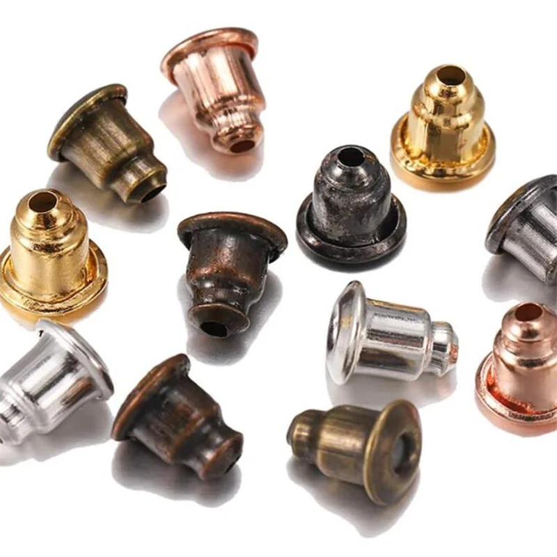 100pcs 5mm Earring Studs Earing Back Pads Backstops Bullet Clutch Stopper Multicolor Earring Backs Replacement for Hook Earrings
100pcs 5mm Earring Studs Earing Back Pads Backstops Bullet Clutch Stopper Multicolor Earring Backs Replacement for Hook Earrings