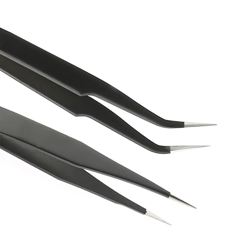 6pcs Anti-static ESD Stainless Steel Tweezers Maintenance Tools Industrial Curved Straight Tweezers Repair Tools
6pcs Anti-static ESD Stainless Steel Tweezers Maintenance Tools Industrial Curved Straight Tweezers Repair Tools