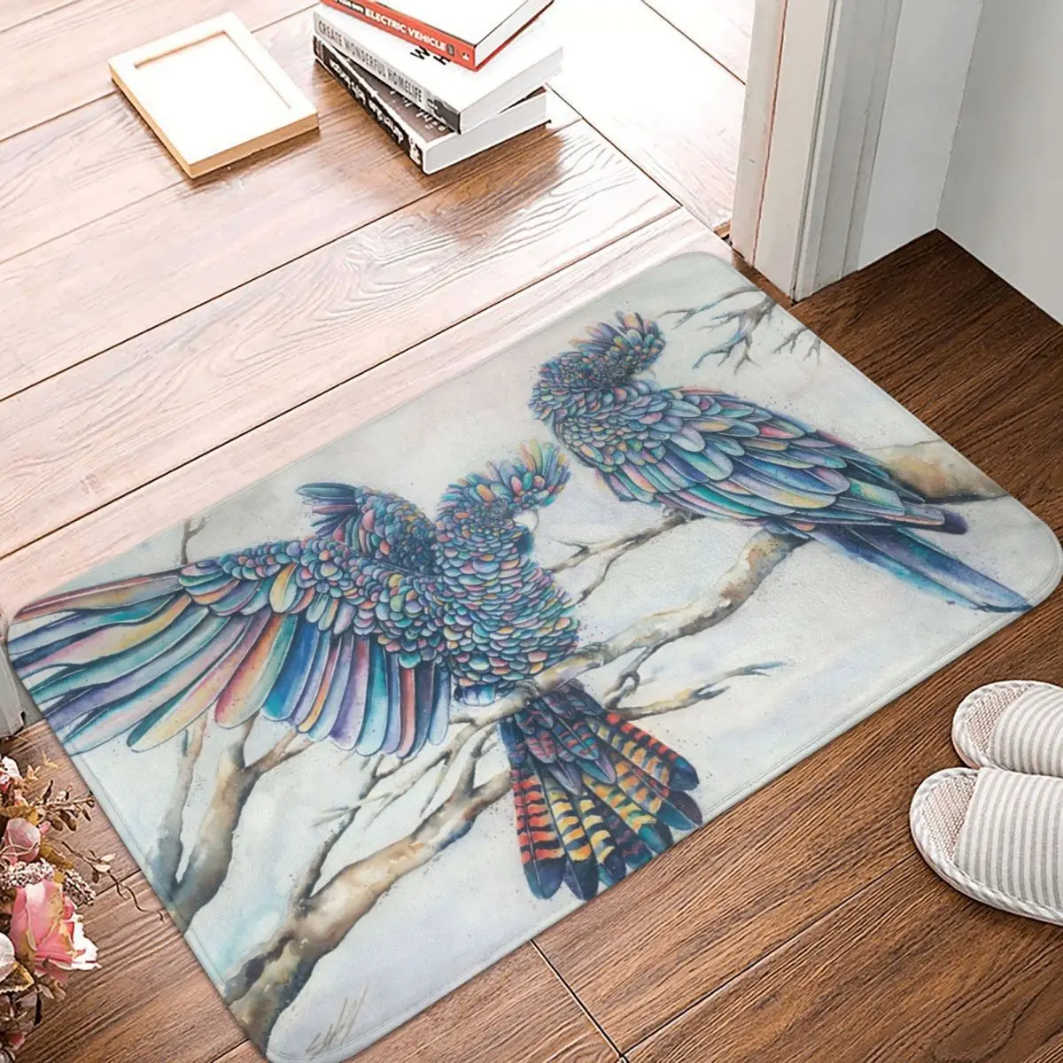 Black Cockatoo Pair Rainbow Doormat Carpet Mat Rug Polyester PVC Anti-slip Floor Decor Bath Bathroom Kitchen Balcony 40*60
Black Cockatoo Pair Rainbow Doormat Carpet Mat Rug Polyester PVC Anti-slip Floor Decor Bath Bathroom Kitchen Balcony 40*60