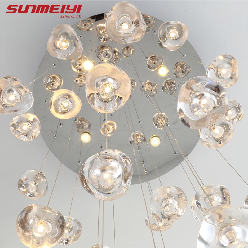 Glass LED Pendant Stair Lights Living room Cafe Bedroom Lighting lampara colgante cocina Fixtures Nordic Loft Hanging Lamp
Glass LED Pendant Stair Lights Living room Cafe Bedroom Lighting lampara colgante cocina Fixtures Nordic Loft Hanging Lamp