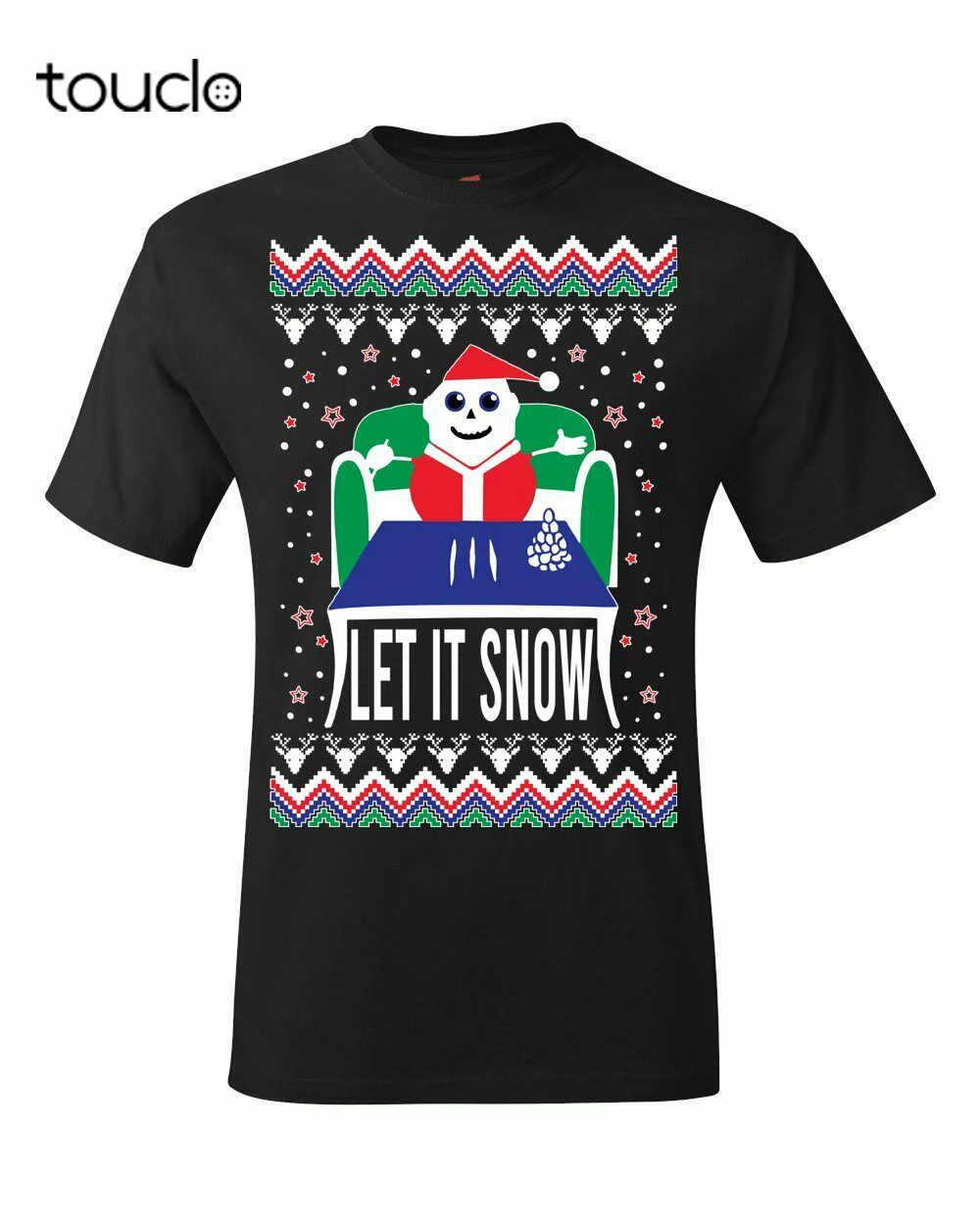 Уродливый Рождественский свитер футболка | Забавная Walmart Let It Snow Meme Мужская одежда