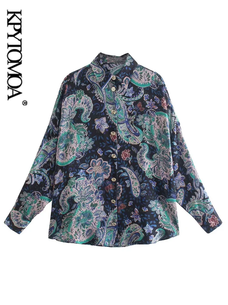 KPYTOMOA Women Fashion Totem Print Button-up Loose Blouses Vintage Long Sleeve Split Hem Female Shirts Blusas Chic Tops
KPYTOMOA Women Fashion Totem Print Button-up Loose Blouses Vintage Long Sleeve Split Hem Female Shirts Blusas Chic Tops