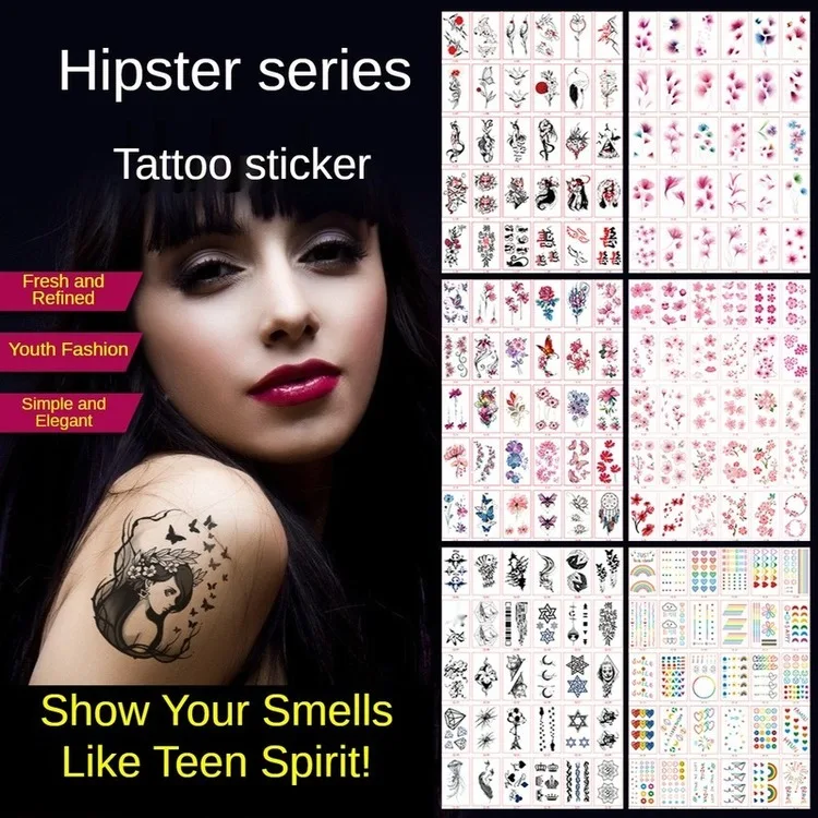 30 Pcs/set of Small Fresh Adult Tattoo Stickers Simulation Lasting Characters Animal Flower Cartoon Stickers Body Painting Art
30 Pcs/set of Small Fresh Adult Tattoo Stickers Simulation Lasting Characters Animal Flower Cartoon Stickers Body Painting Art