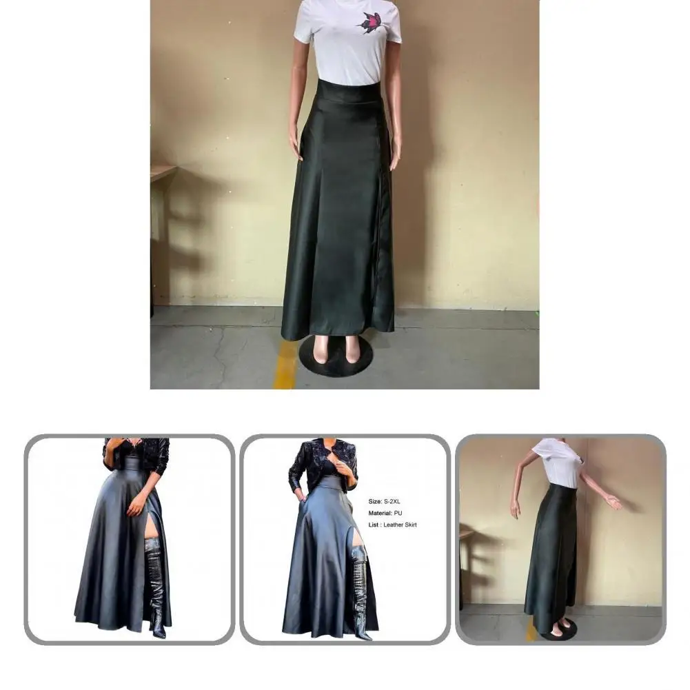 Long Skirt Elegant Soft Loose Faux Leather Women Long Skirt for Club Skirt Skirt
Long Skirt Elegant Soft Loose Faux Leather Women Long Skirt for Club Skirt Skirt