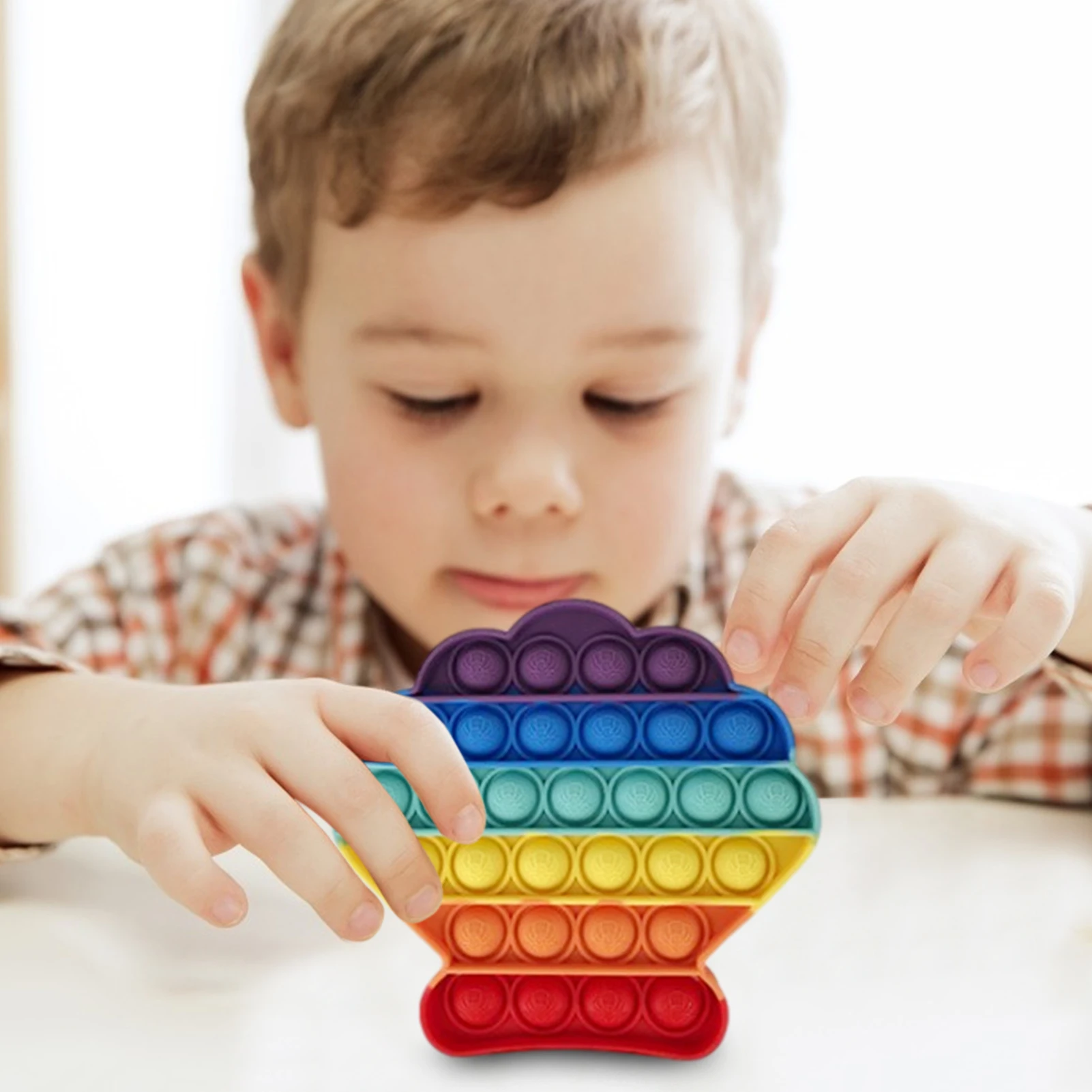 1 Pc Bubble Sensory Toy Fidgeting Popper Toy Shell Stress Reliever Go Bang Hand Toys For Children Adults
1 Pc Bubble Sensory Toy Fidgeting Popper Toy Shell Stress Reliever Go Bang Hand Toys For Children Adults