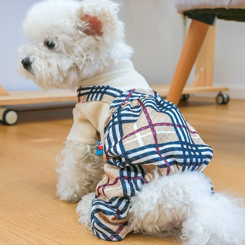 Pet Lattice Jumpsuit, Dog Hoodie, Cat Puppy Jacket, Fall / Winter Clothing, New Style,4-Legged Dog Clothes for Spring and Summer
Pet Lattice Jumpsuit, Dog Hoodie, Cat Puppy Jacket, Fall / Winter Clothing, New Style,4-Legged Dog Clothes for Spring and Summer