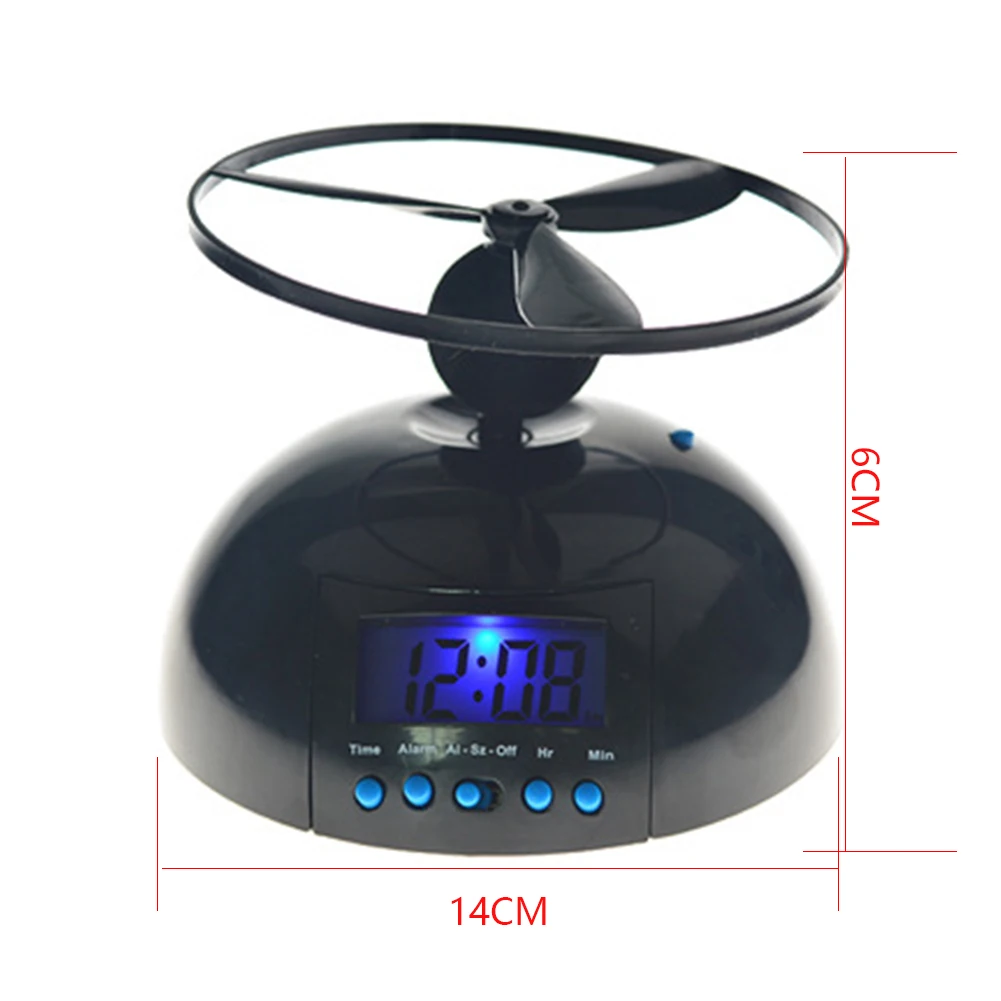 ABS Alarm Clock Loud Screw-Propeller Flying Lazy Backlight Digital Annoying Bedroom Helicopter Snooze LED Display Gift
ABS Alarm Clock Loud Screw-Propeller Flying Lazy Backlight Digital Annoying Bedroom Helicopter Snooze LED Display Gift