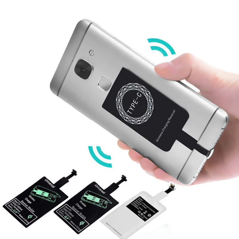 Qi Fast Wireless Charging Induction Receiver Micro USB Type-C Smart Phone Adapt Receptor For iPhone Xiaomi Huawei Samsung Redmi
Qi Fast Wireless Charging Induction Receiver Micro USB Type-C Smart Phone Adapt Receptor For iPhone Xiaomi Huawei Samsung Redmi