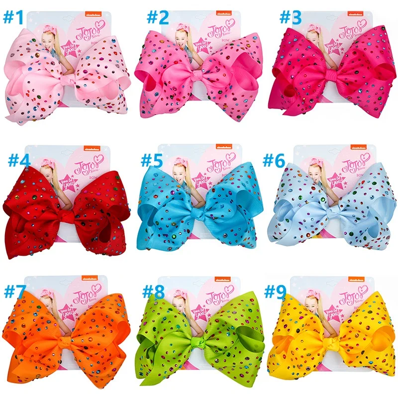 8inch Jojo Siwa Baby Hair Clip Large Jojo Bows Hair Clip Handmade Crystal Hairpin Ribbon Knot Hair Accessories for Children
8inch Jojo Siwa Baby Hair Clip Large Jojo Bows Hair Clip Handmade Crystal Hairpin Ribbon Knot Hair Accessories for Children