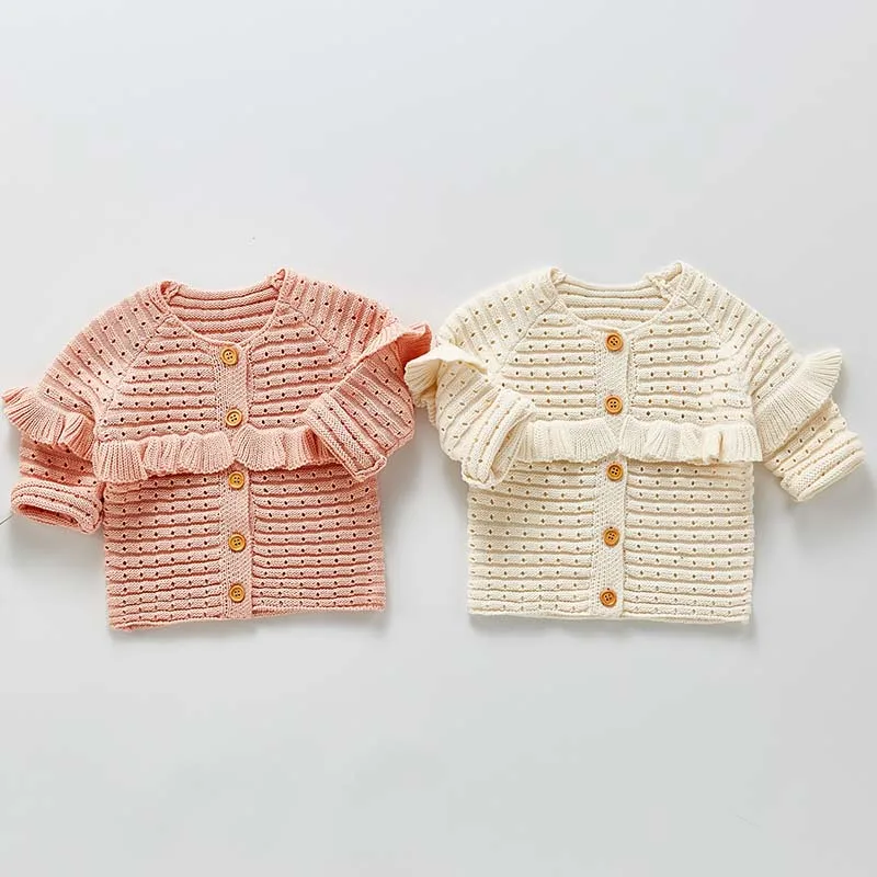 Вязаный кардиган для маленьких девочек, свитер, верхняя одежда, осеннее пальто для маленьких девочек с оборками и длинным рукавом, трикотаж...
Вязаный кардиган для маленьких девочек, свитер, верхняя одежда, осеннее пальто для маленьких девочек с оборками и длинным рукавом, трикотаж...