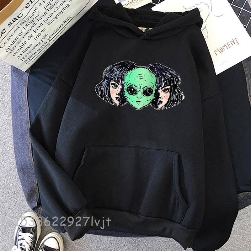 Harajuku Gothic Hoodie Women Sweatshirt Alien Print Punk Style Pullover Fashion Oversize Loose Casual Women Hooded Sweatshirt
Harajuku Gothic Hoodie Women Sweatshirt Alien Print Punk Style Pullover Fashion Oversize Loose Casual Women Hooded Sweatshirt