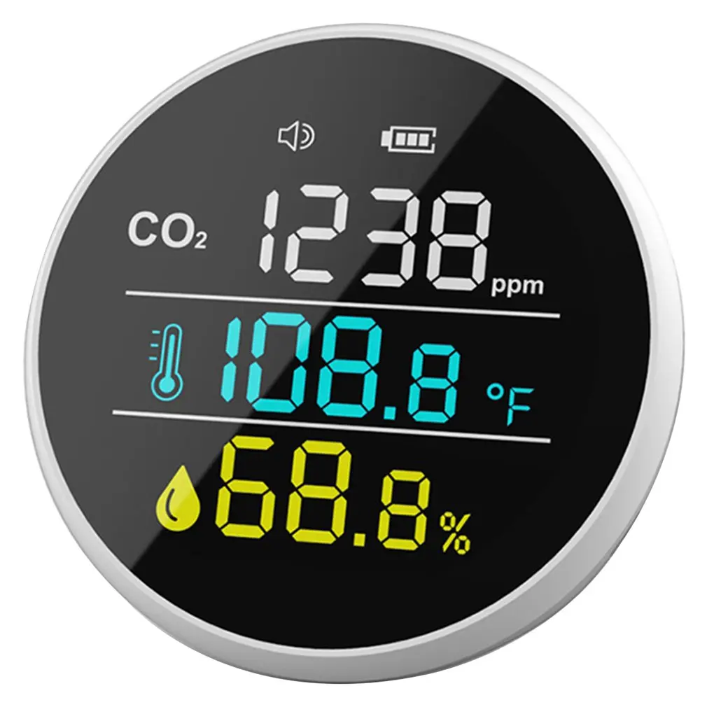 CO2 Sensor Meter Carbon Dioxide Detector Gas Analyzer Air Quality Temperature Humidity Meter PM2.5 PM10 Detector NEW
CO2 Sensor Meter Carbon Dioxide Detector Gas Analyzer Air Quality Temperature Humidity Meter PM2.5 PM10 Detector NEW