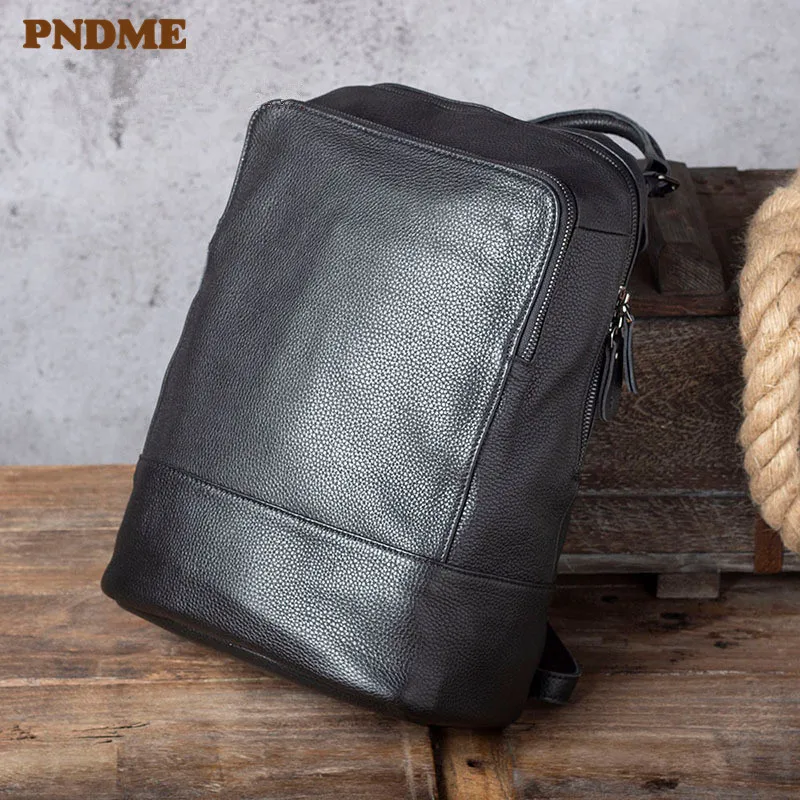 PNDME simple genuine leather men's backpack fashion casual designer natural soft real cowhide women's weekend travel bookbag
PNDME simple genuine leather men's backpack fashion casual designer natural soft real cowhide women's weekend travel bookbag