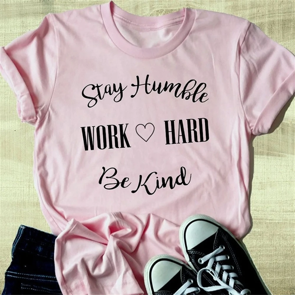 Stay humble work hard be kind t-shirt heart graphic women fashion casual tees shirt TX5079
Stay humble work hard be kind t-shirt heart graphic women fashion casual tees shirt TX5079