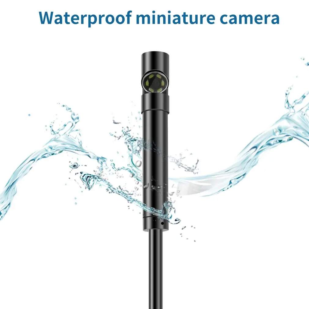 Black 6 LED 7mm Lens Cable Endoscope Camera Waterproof Mini USB Inspection Borescope For Android 640x480 Phones/1280x720 PC
Black 6 LED 7mm Lens Cable Endoscope Camera Waterproof Mini USB Inspection Borescope For Android 640x480 Phones/1280x720 PC