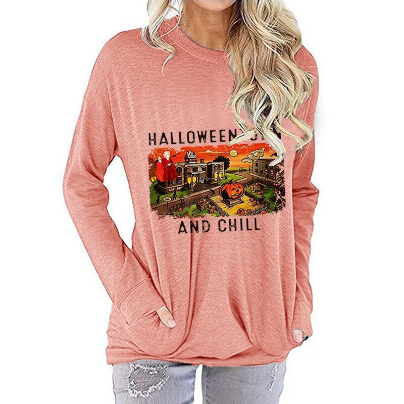 Long-sleeved T-shirt Women 2021 Autumn And Winter New Halloween Pumpkin Print All-match Casual Bottoming Top Em*
Long-sleeved T-shirt Women 2021 Autumn And Winter New Halloween Pumpkin Print All-match Casual Bottoming Top Em*