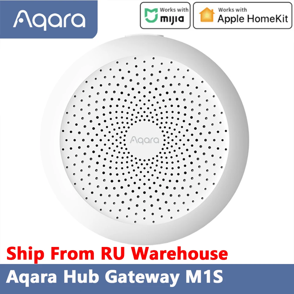 Original Aqara M1S Hub Gateway with RGB Led Night Light Zigbee APP Remote Control Smart Home Work With Mijia APP Apple HomeKit
Original Aqara M1S Hub Gateway with RGB Led Night Light Zigbee APP Remote Control Smart Home Work With Mijia APP Apple HomeKit