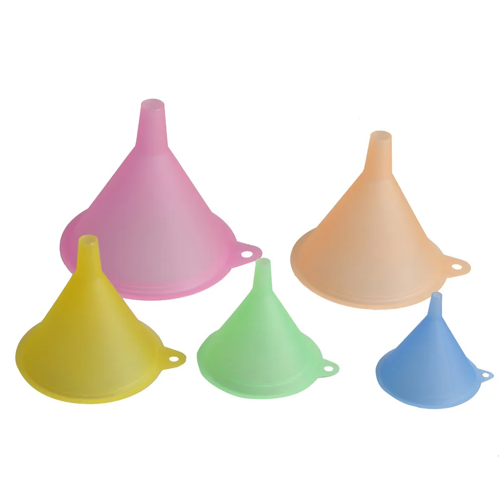5pcs 5 Size Liquid Oil Funnel Variety Kit Colorful Plastic Funnel Small Medium Large Variety Liquid Oil Kitchen Lab Supplies
5pcs 5 Size Liquid Oil Funnel Variety Kit Colorful Plastic Funnel Small Medium Large Variety Liquid Oil Kitchen Lab Supplies