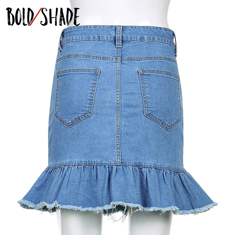 Bold Shade 90s E-girl Indie Streetwear Mini Skirts High Waist Button Ruffles Denim Fashion Skirt Teen Style Chic Women Outfits
Bold Shade 90s E-girl Indie Streetwear Mini Skirts High Waist Button Ruffles Denim Fashion Skirt Teen Style Chic Women Outfits