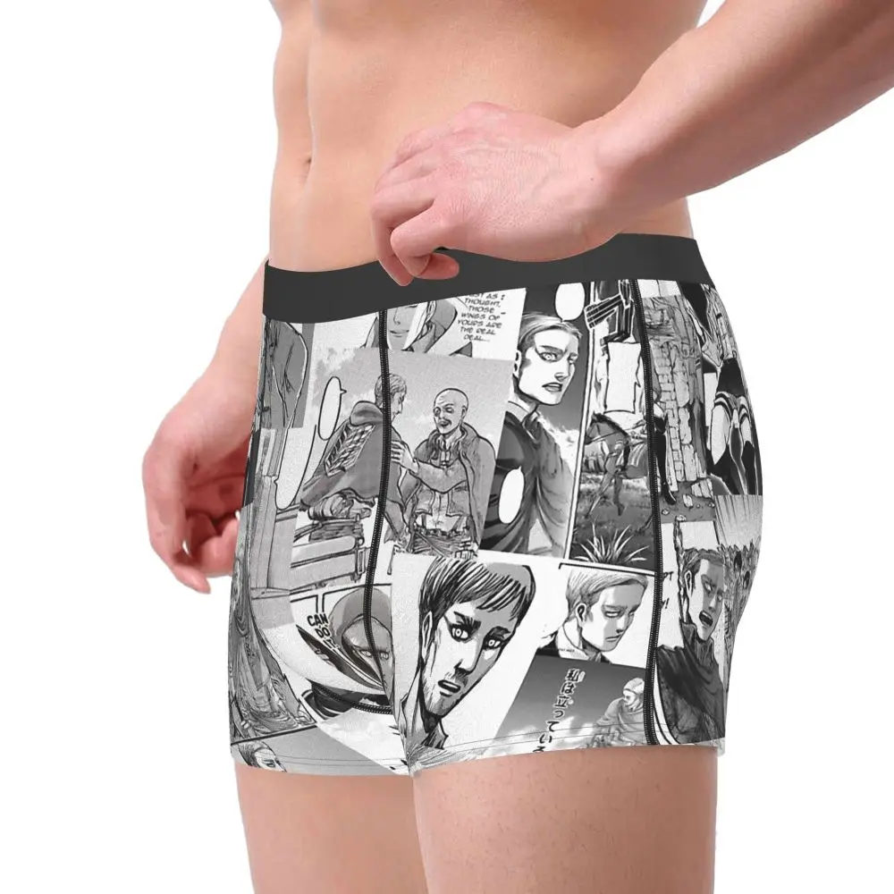 Трусы-боксеры Erwin Smith Attack on Titan Titans мужское нижнее белье дышащие шорты с принтом