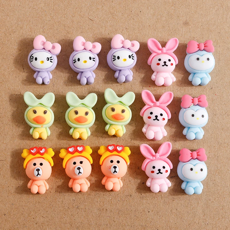 10pcs Candy Colors Cartoon Animal Bowknot Rabbit Bear Cabochons Scrapbook Craft for Making DIY Handmade Hairpin Brooch Accessory
10pcs Candy Colors Cartoon Animal Bowknot Rabbit Bear Cabochons Scrapbook Craft for Making DIY Handmade Hairpin Brooch Accessory