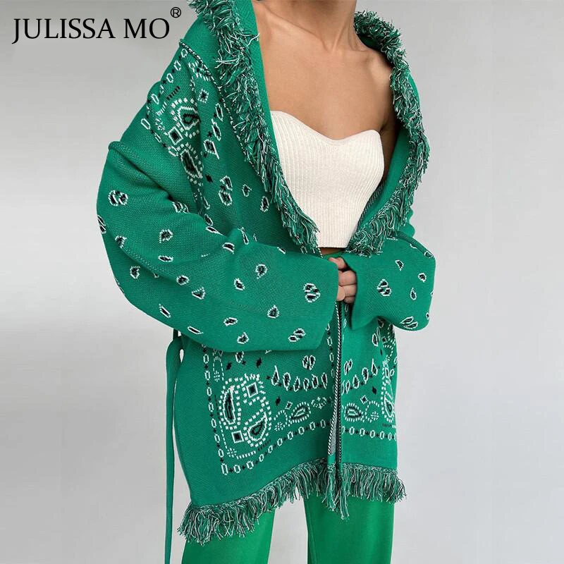 JULISSA MO Fashion Knitted Bandage Casual Sweater Autumn Winter Women's Tassel Long Sleeve Cardigan Sweater Ladies Elegant Tops
JULISSA MO Fashion Knitted Bandage Casual Sweater Autumn Winter Women's Tassel Long Sleeve Cardigan Sweater Ladies Elegant Tops