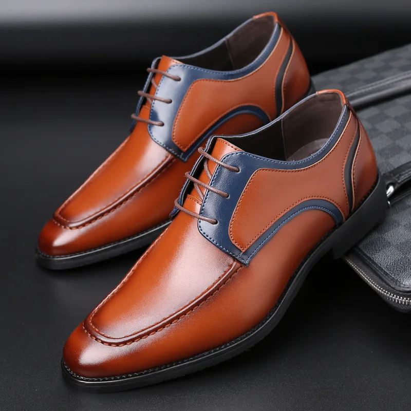 New Male Leather Casual Shoes Mens Dress Shoes Men Shoes Male Offical Business Oxfords Shoes Formal Wedding Party Shoes 
New Male Leather Casual Shoes Mens Dress Shoes Men Shoes Male Offical Business Oxfords Shoes Formal Wedding Party Shoes
