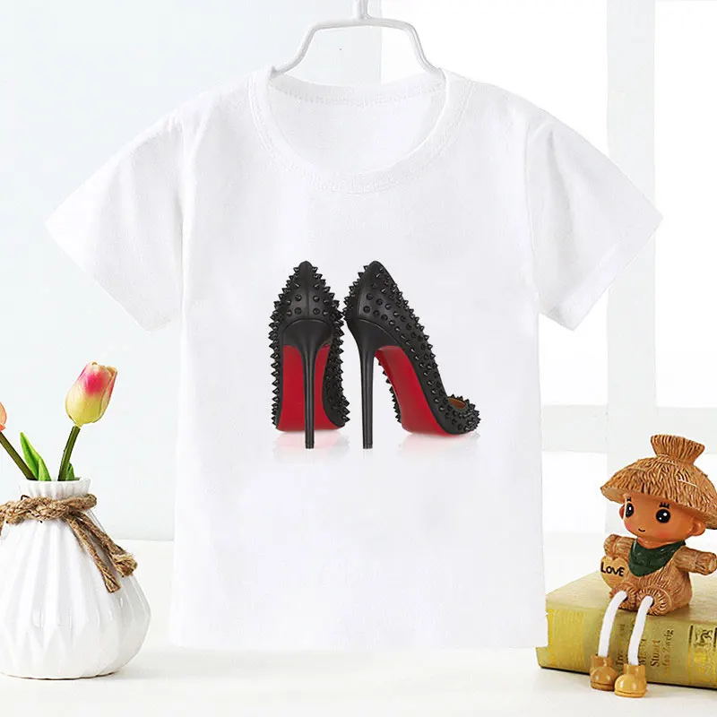 Newest 2020 Fashion Summer Baby Girl Tshirt Watercolor High Heels Cool Design Girls Tops Harajuku Boys T Shirts Funny Kids Shirt
Newest 2020 Fashion Summer Baby Girl Tshirt Watercolor High Heels Cool Design Girls Tops Harajuku Boys T Shirts Funny Kids Shirt