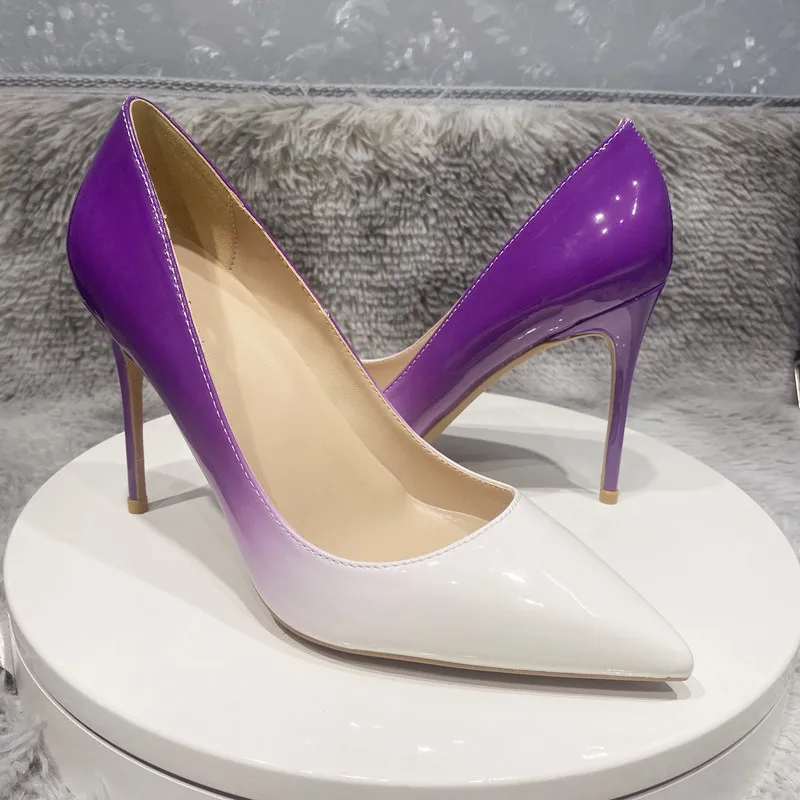 NoEnName_Null-12cm fashion sexy Women's gradient high heels, needle pointed high heels, elegant, formal, purple and white
NoEnName_Null-12cm fashion sexy Women's gradient high heels, needle pointed high heels, elegant, formal, purple and white