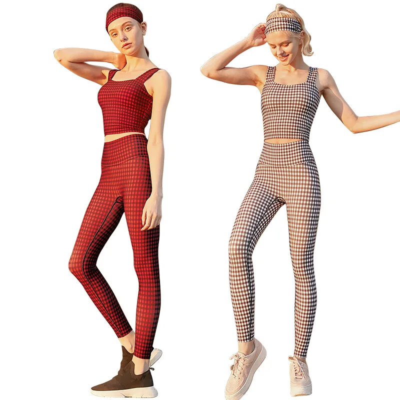 2021British Style Contrast Color Grid Fitness Set High Waist Naked Feeling Legging and Shock Resistant Running Bra Womens Suit
2021British Style Contrast Color Grid Fitness Set High Waist Naked Feeling Legging and Shock Resistant Running Bra Womens Suit