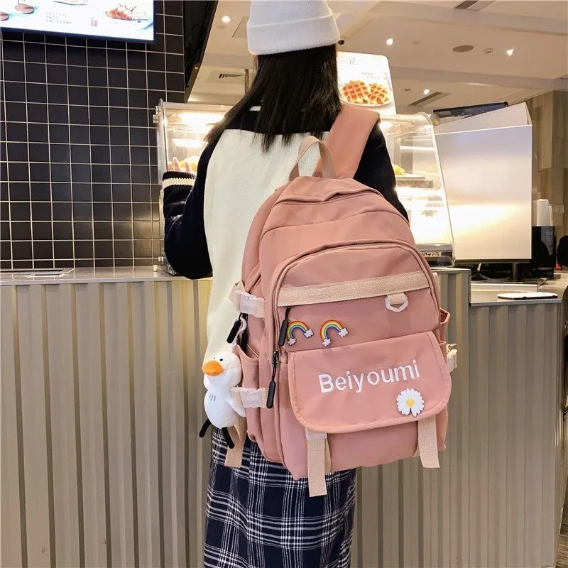 school backpack Harajuku Fashion Trend Letter Print School Bags For Girls Nylon Large Capacity Travel Backbags Women's Backpack
school backpack Harajuku Fashion Trend Letter Print School Bags For Girls Nylon Large Capacity Travel Backbags Women's Backpack