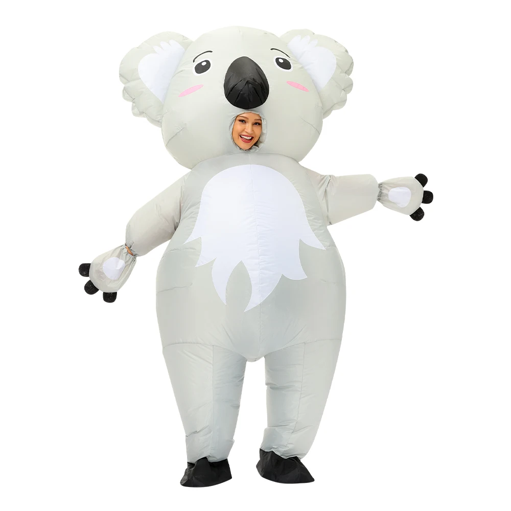 

Anime Halloween Party Cosplay Costume Purim Koala Inflatable Costume Animal Mascot Carnival Funny Fancy Dress Up For Adult