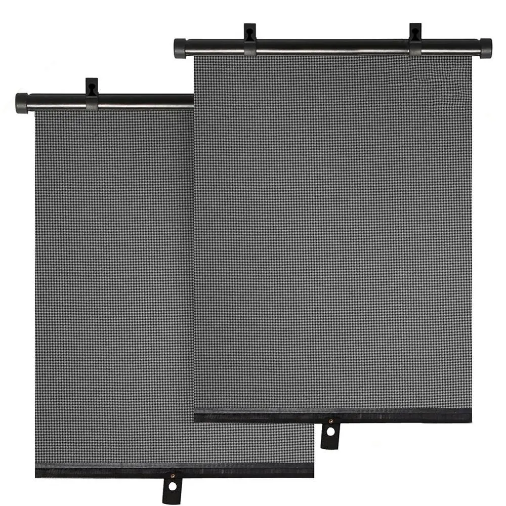 2 Pcs Premium 15x18 Inch Retractable Car Side Window Shade Roller Sunshade Windshield Anti-UV with 6pc Sunction Cup
2 Pcs Premium 15x18 Inch Retractable Car Side Window Shade Roller Sunshade Windshield Anti-UV with 6pc Sunction Cup