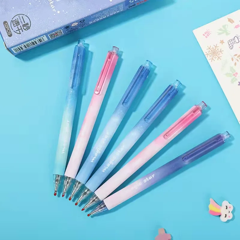 Press neutral pen blue star sky Fountain Pen Black bullet 0.5mm signature pen stationery gel pens cute pens cute gel pens
Press neutral pen blue star sky Fountain Pen Black bullet 0.5mm signature pen stationery gel pens cute pens cute gel pens