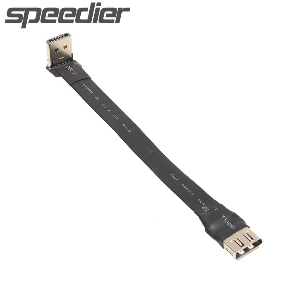 DisplayPort Extension Cable DP To DP 4K 60Hz 1.2V 90 Degree Angled Adapter 5CM-3M FPC Display Port Ribbon Flat Cable Female-Male
DisplayPort Extension Cable DP To DP 4K 60Hz 1.2V 90 Degree Angled Adapter 5CM-3M FPC Display Port Ribbon Flat Cable Female-Male