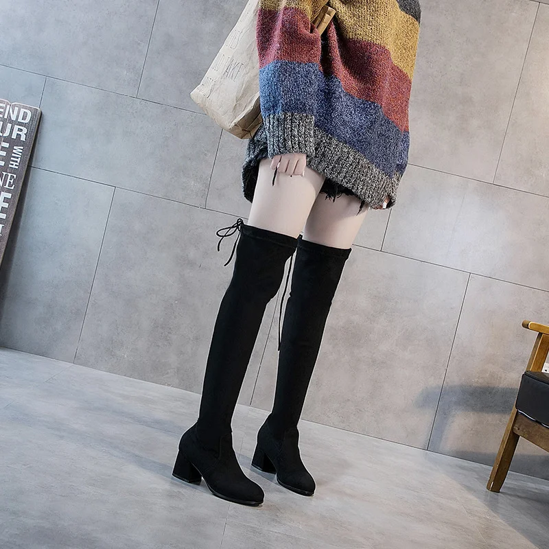 2021 Autumn Winter New Elastic Over The Knee Women's Boots High Heels Round Head Suede Plus Size Knight Boots For Female
2021 Autumn Winter New Elastic Over The Knee Women's Boots High Heels Round Head Suede Plus Size Knight Boots For Female