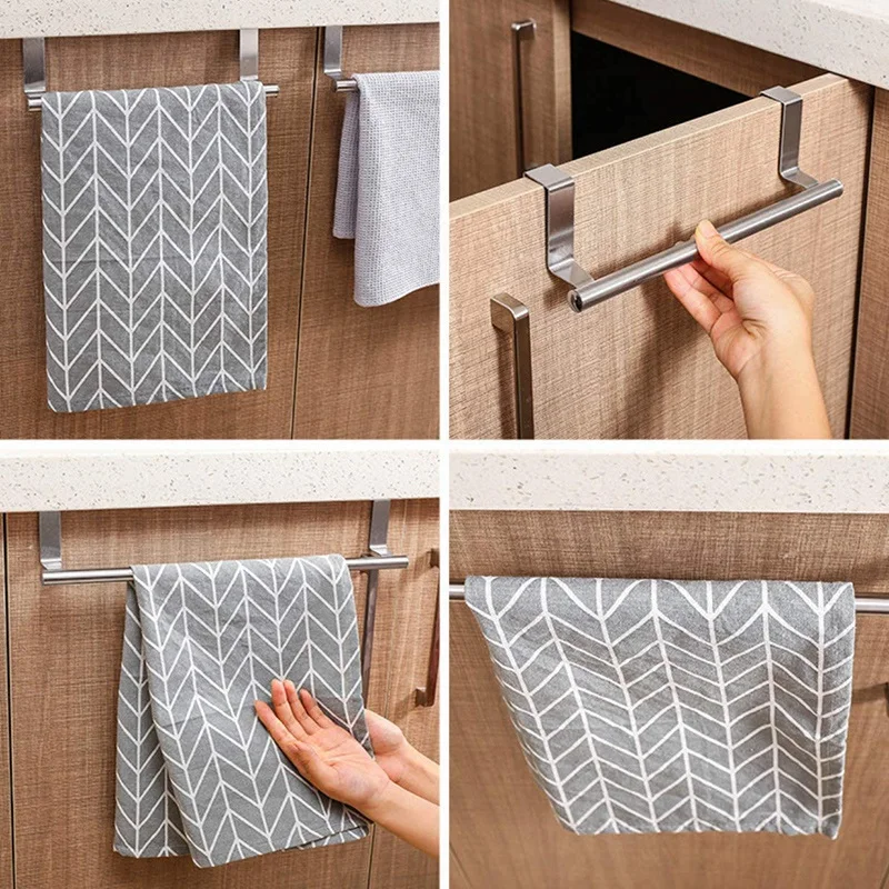 Towel Rack for Cabinet, Strong Steel Kitchen over Cabinet Towel Bar Rack - 2 Pack
Towel Rack for Cabinet, Strong Steel Kitchen over Cabinet Towel Bar Rack - 2 Pack