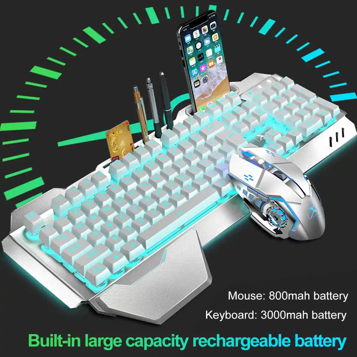Wireless Keyboard Mouse Gaming Mouse Keyboard USB Waterproof Backlight LED Mouse And Keyboard Combo For PC Game Kit
Wireless Keyboard Mouse Gaming Mouse Keyboard USB Waterproof Backlight LED Mouse And Keyboard Combo For PC Game Kit