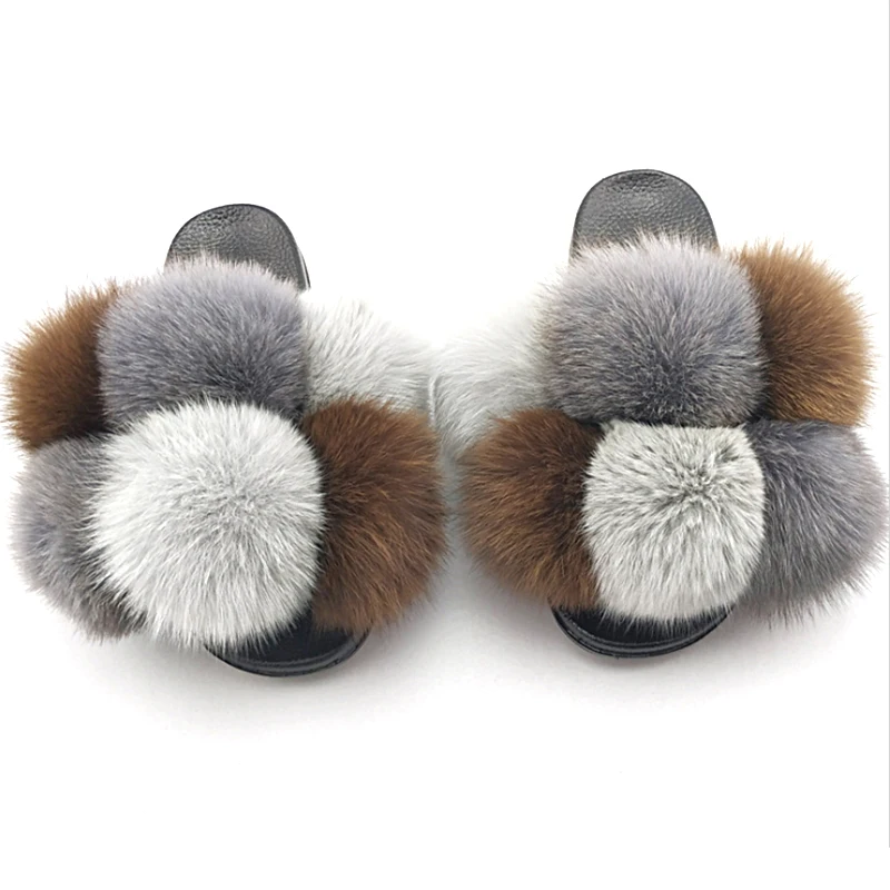 Fur Slippers Women Furry Slides Summer Fluffy Slippers House Shoes Woman Real Fur Slides Home Wholesale Women's Fur Fox Slippers
Fur Slippers Women Furry Slides Summer Fluffy Slippers House Shoes Woman Real Fur Slides Home Wholesale Women's Fur Fox Slippers