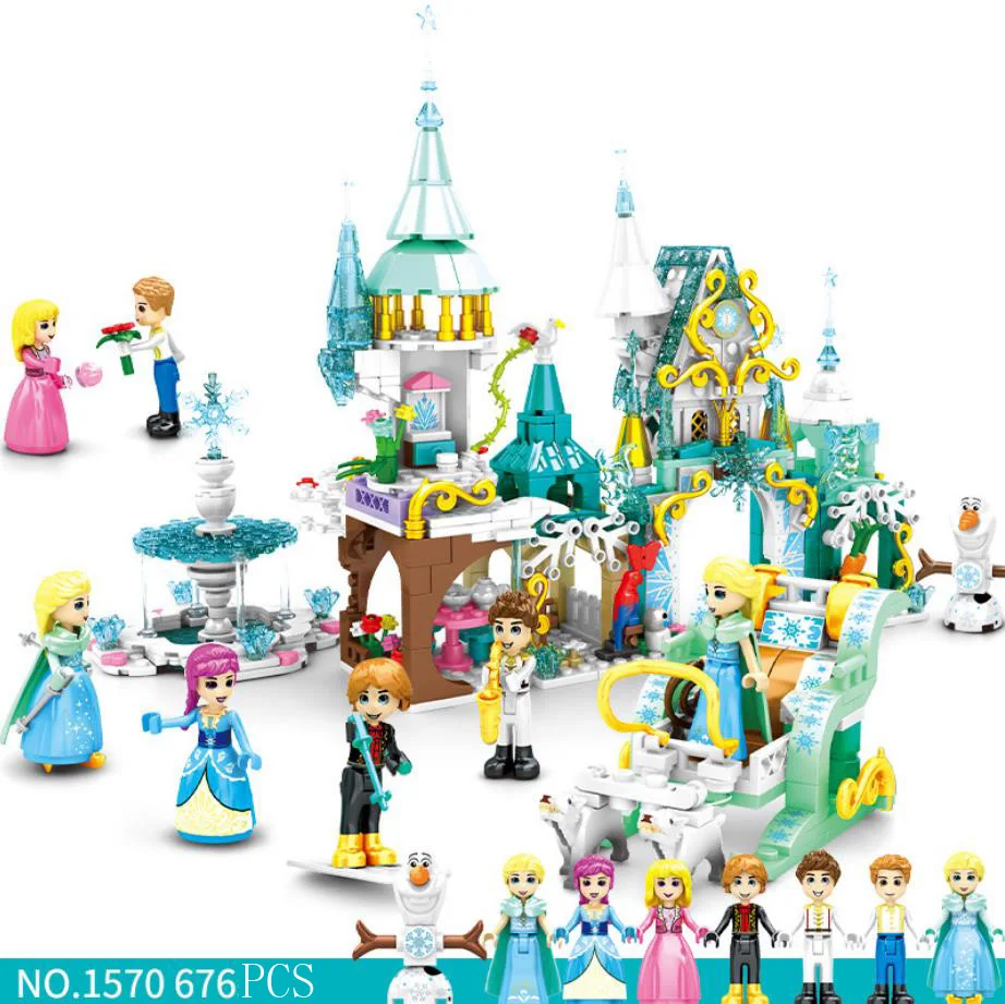Disney Frozen building blocks 8in1 snow queen amusement park elsa anna princess prince figures assemble brick olaf snowman toy
Disney Frozen building blocks 8in1 snow queen amusement park elsa anna princess prince figures assemble brick olaf snowman toy