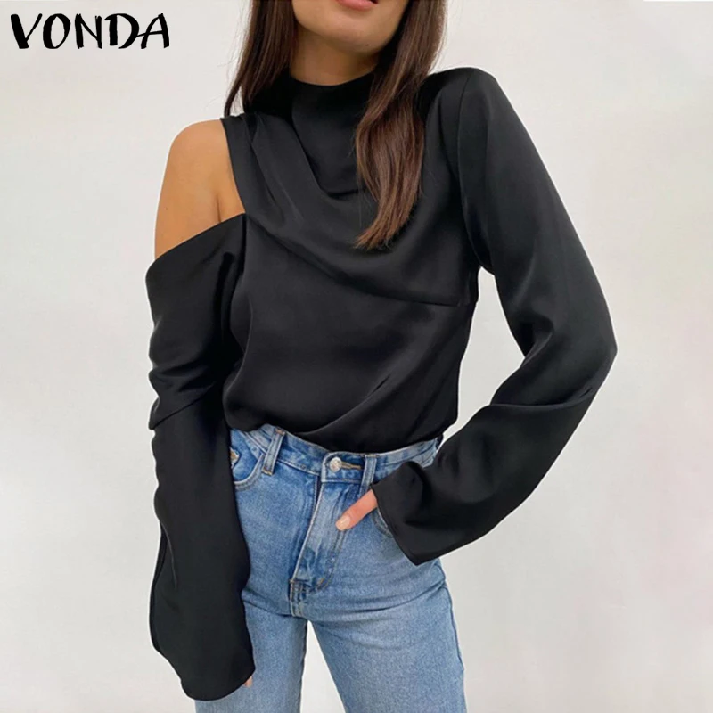 Elegant Blouse Office Tops 2022 VONDA Casual Solid Color Long Sleeve Casual Spring Blouse Lady OL Blusas Femininas Oversized
Elegant Blouse Office Tops 2022 VONDA Casual Solid Color Long Sleeve Casual Spring Blouse Lady OL Blusas Femininas Oversized