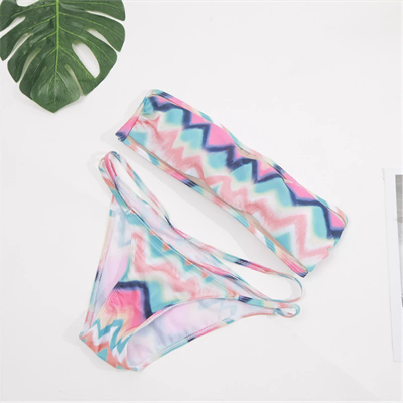 Sexy Women Swimsuit Lady Solid Beadeau Strapless Bikini Set Print Low Waist Swimwear Bathing Suits Beach Wear Swim Suit 2021 New
Sexy Women Swimsuit Lady Solid Beadeau Strapless Bikini Set Print Low Waist Swimwear Bathing Suits Beach Wear Swim Suit 2021 New