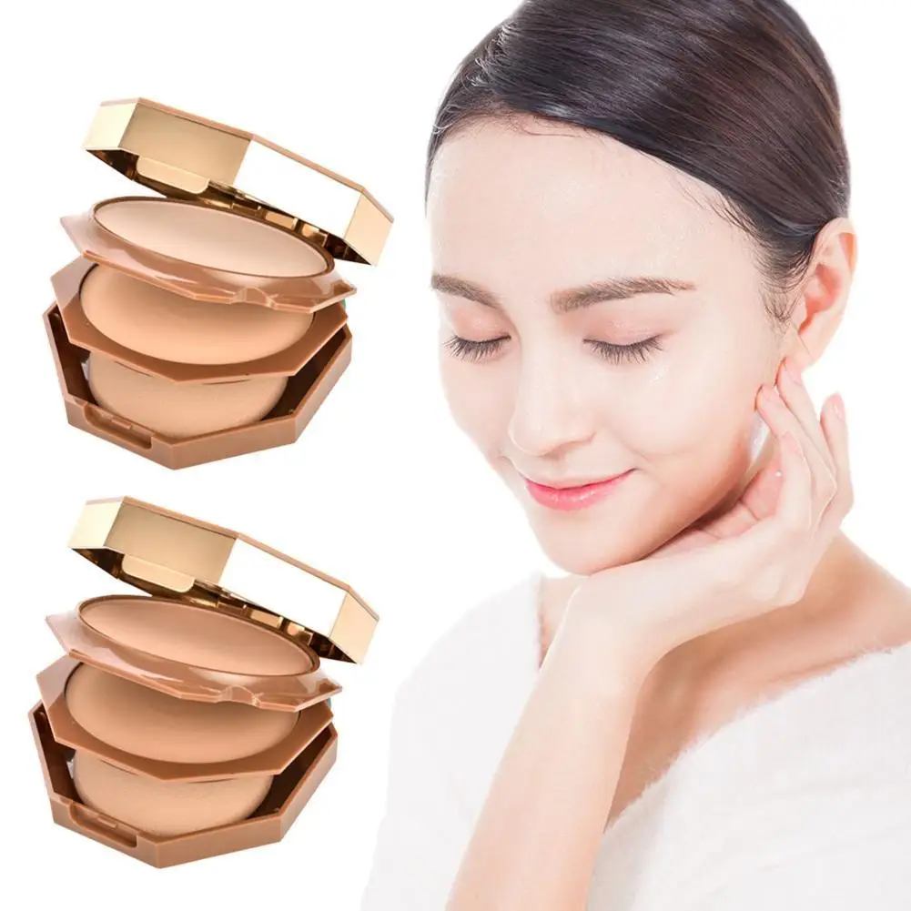 Double-layer Powder Makeup Dry And Wet Powder Lasting Makeup Concealer Oil Control Waterproof Moisturizing Foundation Cake
Double-layer Powder Makeup Dry And Wet Powder Lasting Makeup Concealer Oil Control Waterproof Moisturizing Foundation Cake