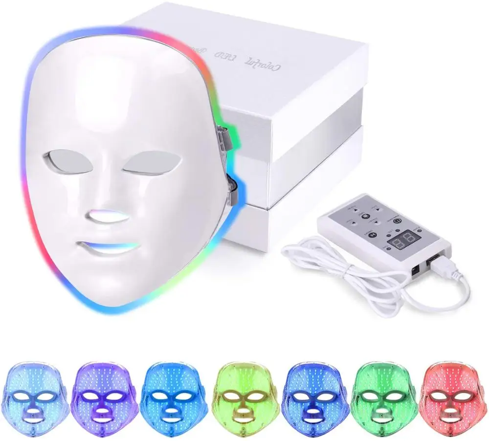 7 Colors Led Facial Mask Machine Light Therapy Acne Mask Beauty Led Mask Korean Photon Therapy Face Mask Shrink Pores Device
7 Colors Led Facial Mask Machine Light Therapy Acne Mask Beauty Led Mask Korean Photon Therapy Face Mask Shrink Pores Device