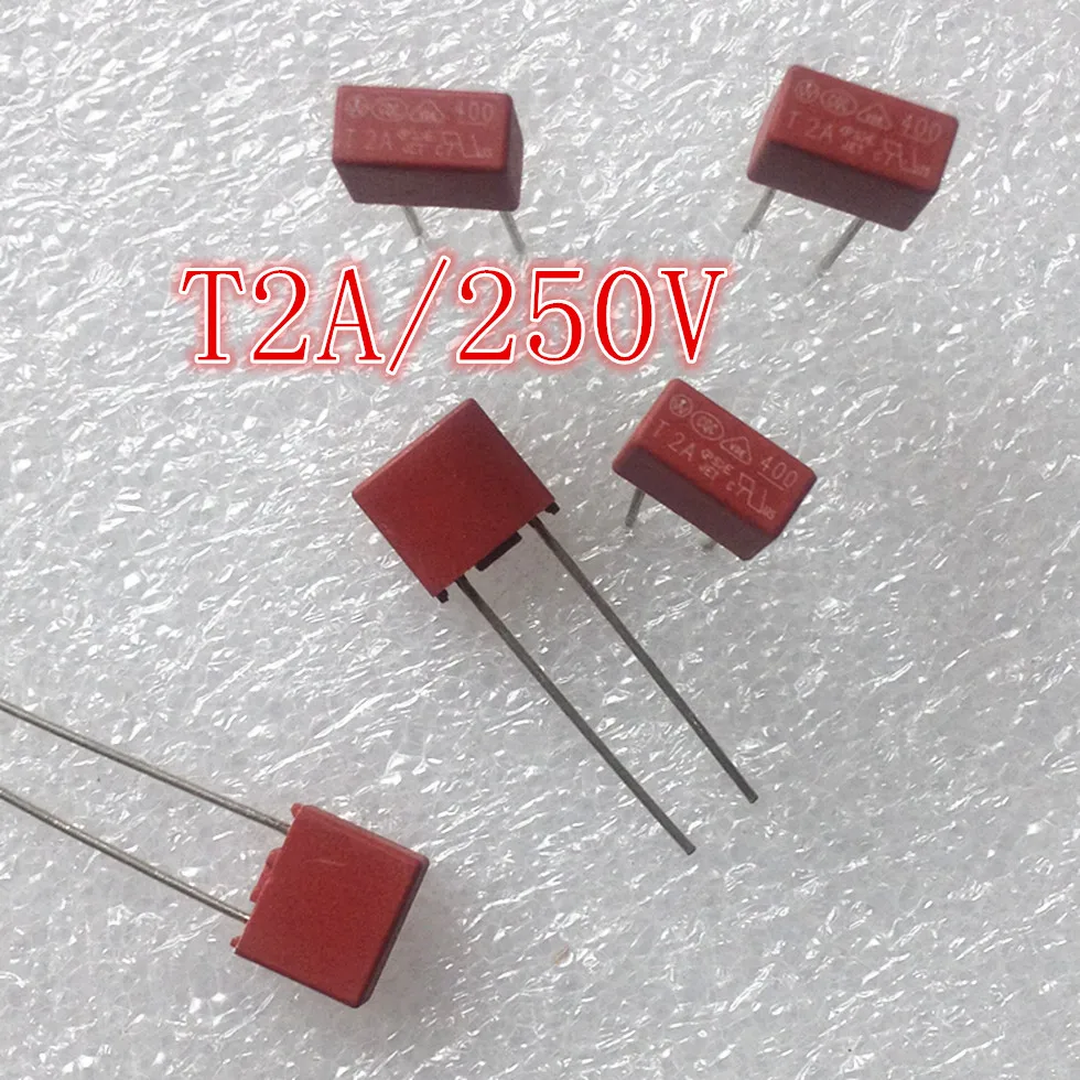 

【Red】Power fuse/LCD fuse slow blow T2A 250V 【Square】 50PCS -1lot