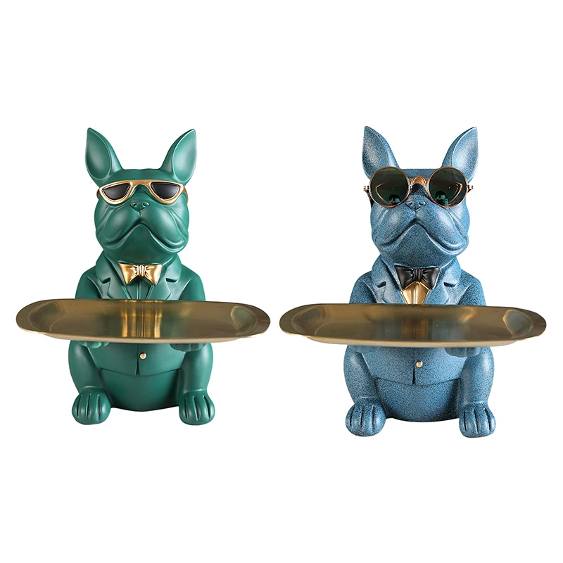Resin Cool Dog Sculpture Bulldog Decorative Figurine Storage Tray Coin Bank Entrance Key Snack Holder Modern Art Statue Dropship
Resin Cool Dog Sculpture Bulldog Decorative Figurine Storage Tray Coin Bank Entrance Key Snack Holder Modern Art Statue Dropship