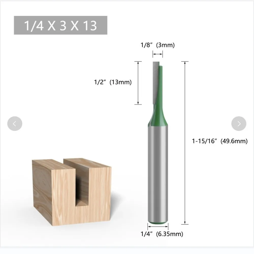 1pcs 1/4 Inch Shank Single Double Flute Straight Bit Milling Cutter For Wood Tungsten Carbide Router Bit Woodwork Tool Drill
1pcs 1/4 Inch Shank Single Double Flute Straight Bit Milling Cutter For Wood Tungsten Carbide Router Bit Woodwork Tool Drill
