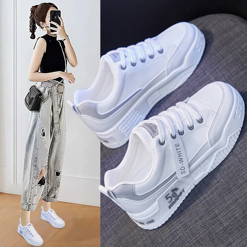 New Women's Shoes Summer Breathable Casual Sport Shoes Ladies Comfort Flats White Shoes Women Lace Up Platform Sneakers
New Women's Shoes Summer Breathable Casual Sport Shoes Ladies Comfort Flats White Shoes Women Lace Up Platform Sneakers