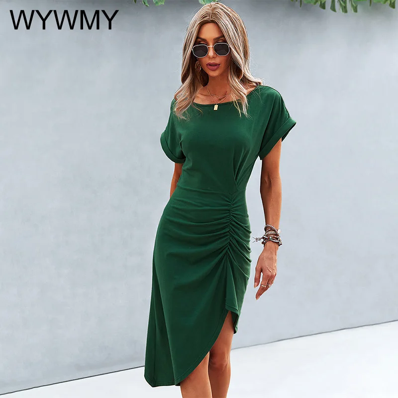 WYWMY Sexy Irregular Dress Women Summer 2021 Ruffles Midi Dress Fashion Casual Short Sleeve Solid Color Elegant Dress Vestidos
WYWMY Sexy Irregular Dress Women Summer 2021 Ruffles Midi Dress Fashion Casual Short Sleeve Solid Color Elegant Dress Vestidos