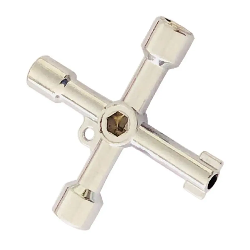 Key Wrench Zinc Alloy Cross Wrench Four-in-One Hand Center Double-sided Square Hole Wrench Multi-purpose Tool
Key Wrench Zinc Alloy Cross Wrench Four-in-One Hand Center Double-sided Square Hole Wrench Multi-purpose Tool